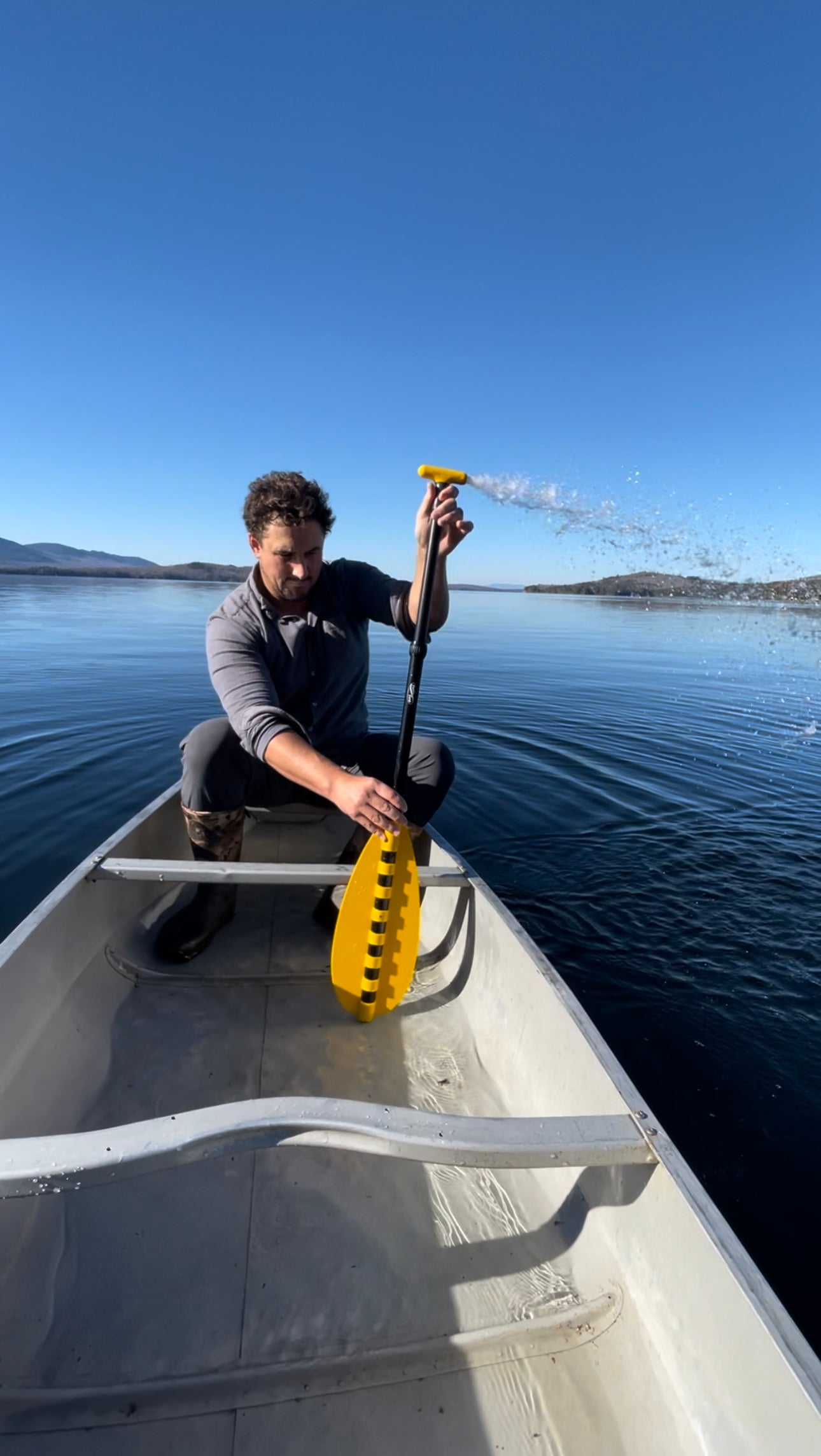 Paddle and Bilge Pump and Boat Hook